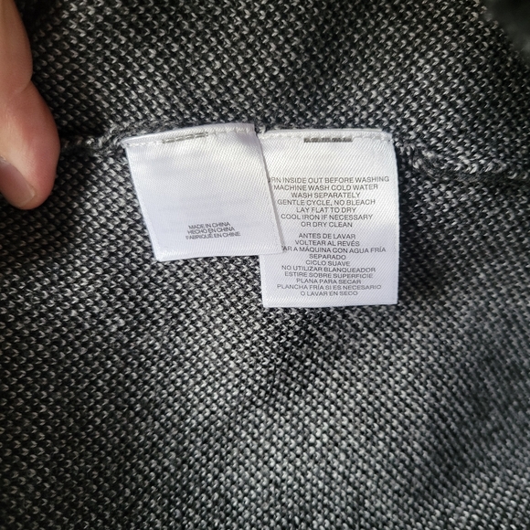 Anne Klein Colorblock Turtleneck Sweater Dress In Heather Grey Combo Womens XL - Picture 5 of 5